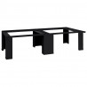 Podstawka na Pralkę 2 pcs Czarny 127 x 54,5 x 32,5 cm Stal