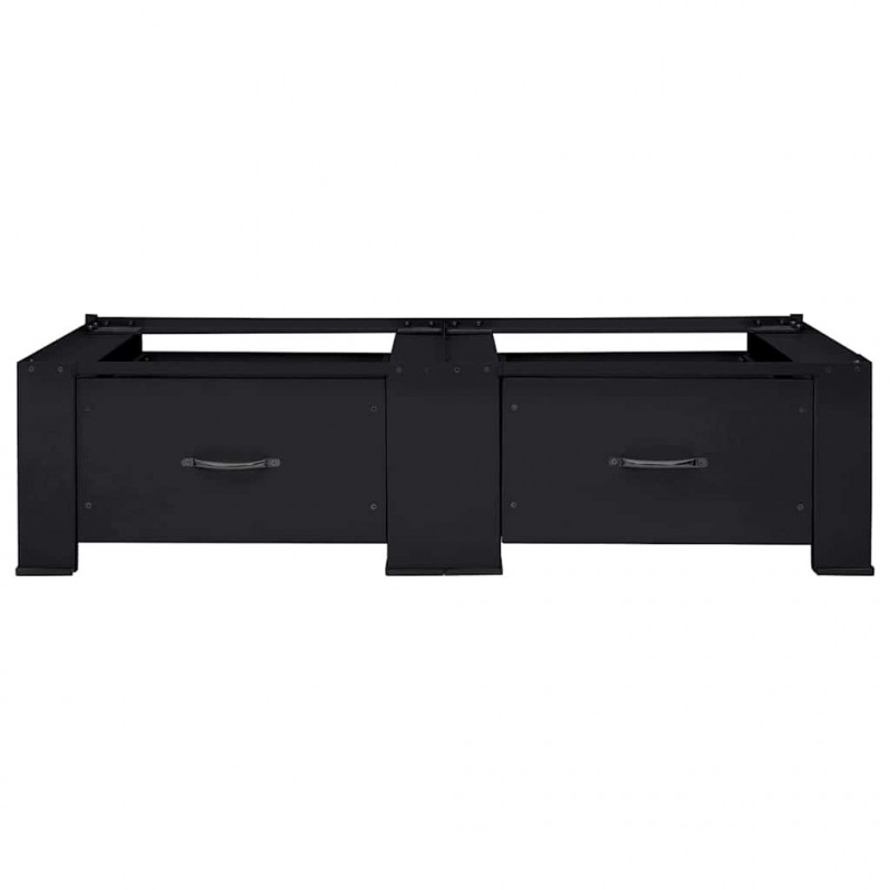 Podstawka na Pralkę 2 pcs Czarny 127 x 54,5 x 32,5 cm Stal