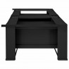 Podstawka na Pralkę 2 pcs Czarny 127 x 54,5 x 32,5 cm Stal
