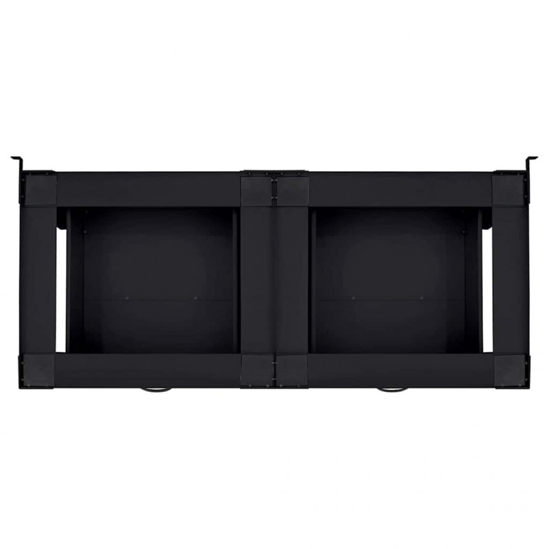 Podstawka na Pralkę 2 pcs Czarny 127 x 54,5 x 32,5 cm Stal