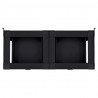 Podstawka na Pralkę 2 pcs Czarny 127 x 54,5 x 32,5 cm Stal