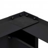 Podstawka na Pralkę 2 pcs Czarny 127 x 54,5 x 32,5 cm Stal