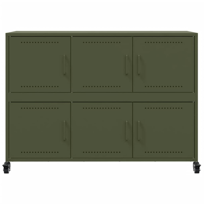 Szafka, oliwkowa, 100,5x39x72 cm, stal