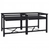Podstawka na Pralkę 2 pcs Czarny 120 x 56 x 52 cm Stal