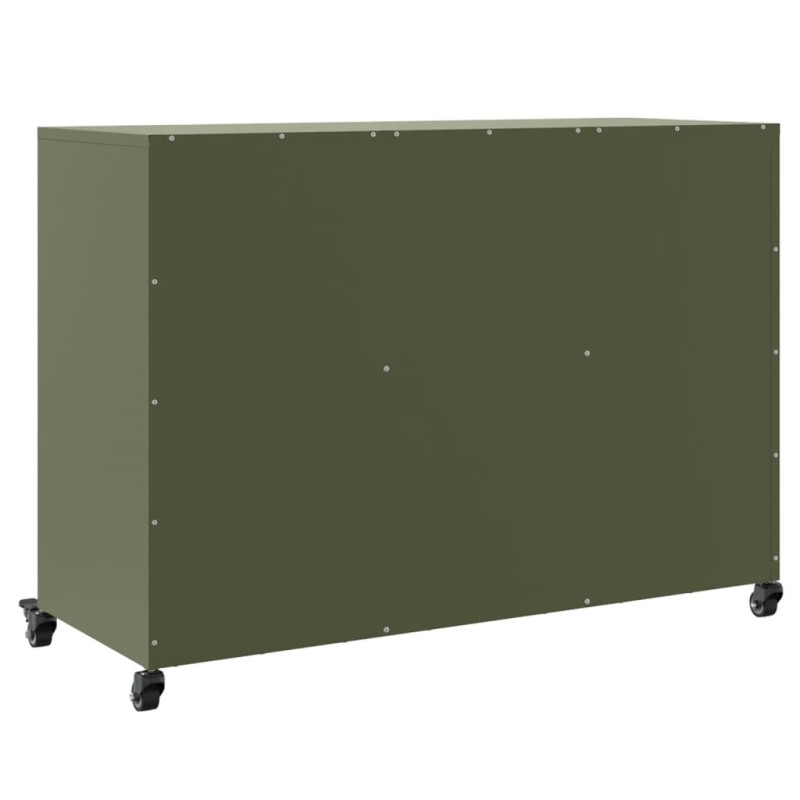 Szafka, oliwkowa, 100,5x39x72 cm, stal