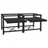 Podstawka na Pralkę 2 pcs Czarny 120 x 56 x 52 cm Stal