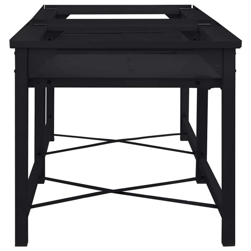 Podstawka na Pralkę 2 pcs Czarny 120 x 56 x 52 cm Stal