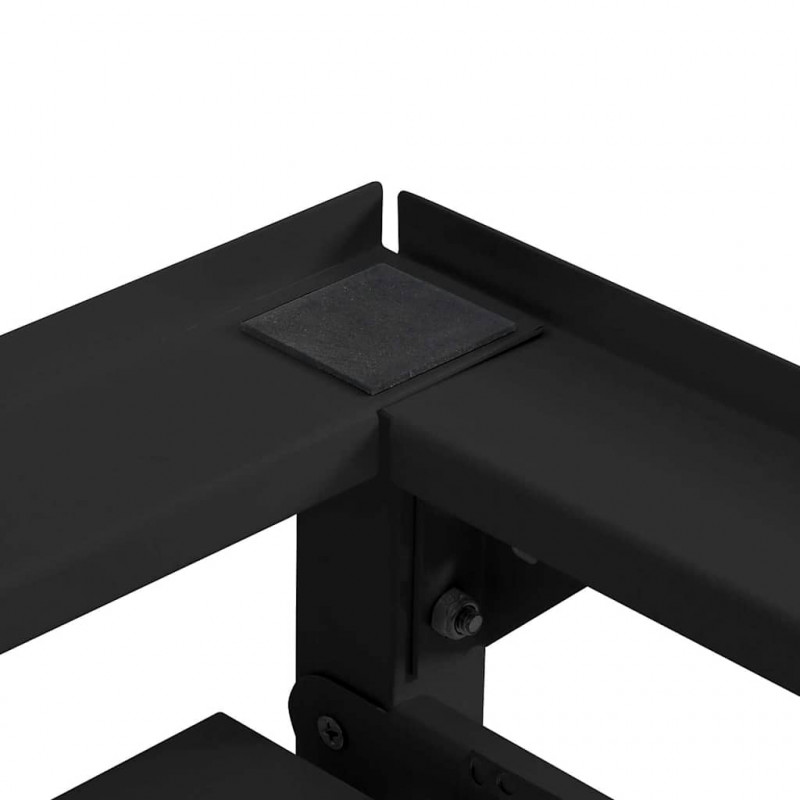Podstawka na Pralkę 2 pcs Czarny 120 x 56 x 52 cm Stal