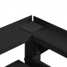 Podstawka na Pralkę 2 pcs Czarny 120 x 56 x 52 cm Stal