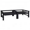 Podstawka na Pralkę 2 pcs Czarny 124,5 x 61,5 x 32,5 cm Stal