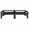 Podstawka na Pralkę 2 pcs Czarny 124,5 x 61,5 x 32,5 cm Stal