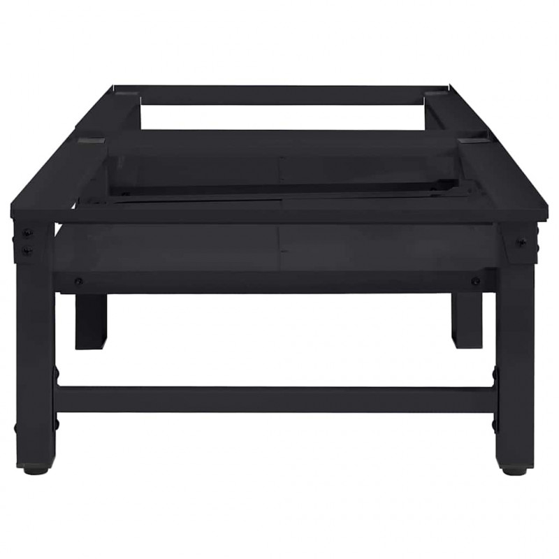 Podstawka na Pralkę 2 pcs Czarny 124,5 x 61,5 x 32,5 cm Stal