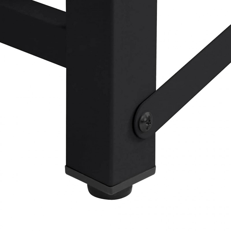 Podstawka na Pralkę 2 pcs Czarny 124,5 x 61,5 x 32,5 cm Stal