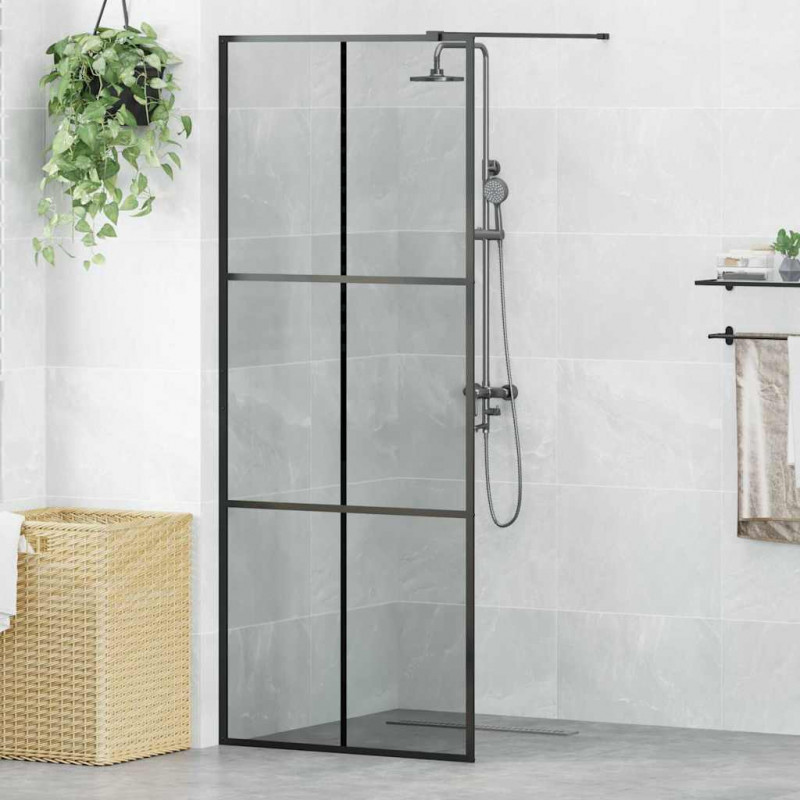 Ściana prysznicowa typu walk-in Czarny 80 x 195 cm