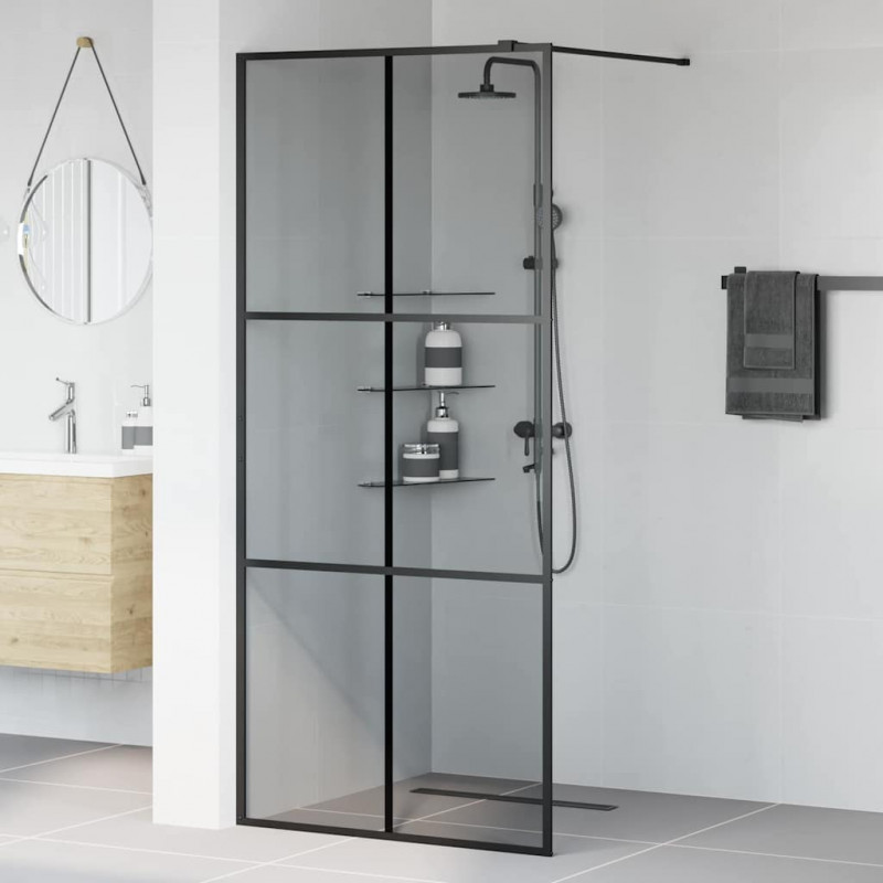 Ściana prysznicowa typu walk-in Czarny 90 x 195 cm