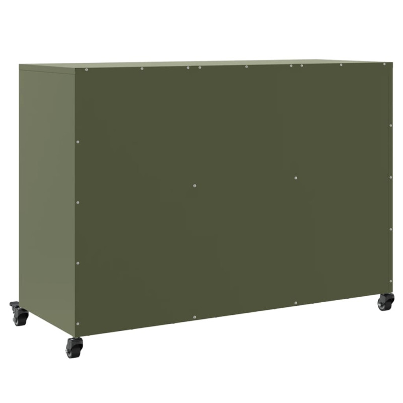 Szafka, oliwkowa, 100,5x39x72 cm, stal
