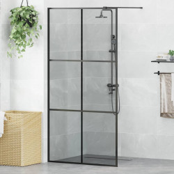 Ściana prysznicowa typu walk-in Czarny 100 x 195 cm