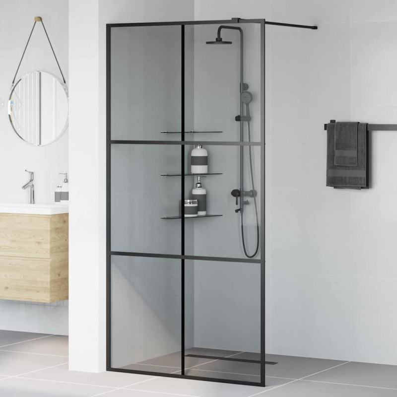 Ściana prysznicowa typu walk-in Czarny 100 x 195 cm