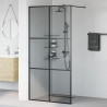 Ściana prysznicowa typu walk-in Czarny 100 x 195 cm