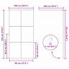 Ściana prysznicowa typu walk-in Czarny 100 x 195 cm