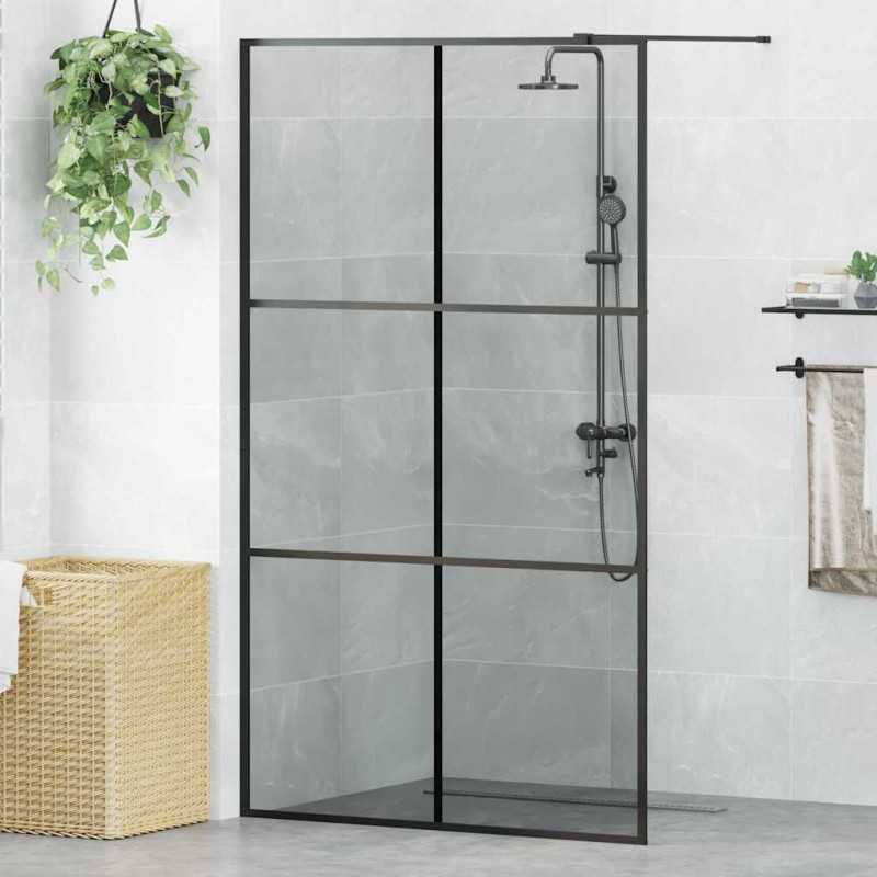 Ściana prysznicowa typu walk-in Czarny 115 x 195 cm