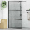 Ściana prysznicowa typu walk-in Czarny 115 x 195 cm