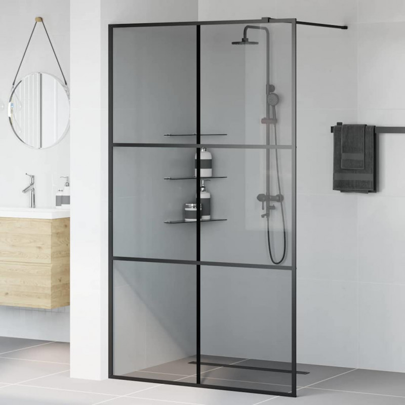 Ściana prysznicowa typu walk-in Czarny 115 x 195 cm