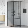 Ściana prysznicowa typu walk-in Czarny 115 x 195 cm