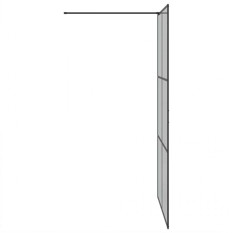 Ściana prysznicowa typu walk-in Czarny 115 x 195 cm