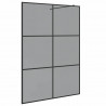 Ściana prysznicowa typu walk-in Czarny 140 x 195 cm