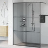 Ściana prysznicowa typu walk-in Czarny 140 x 195 cm