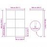 Ściana prysznicowa typu walk-in Czarny 140 x 195 cm