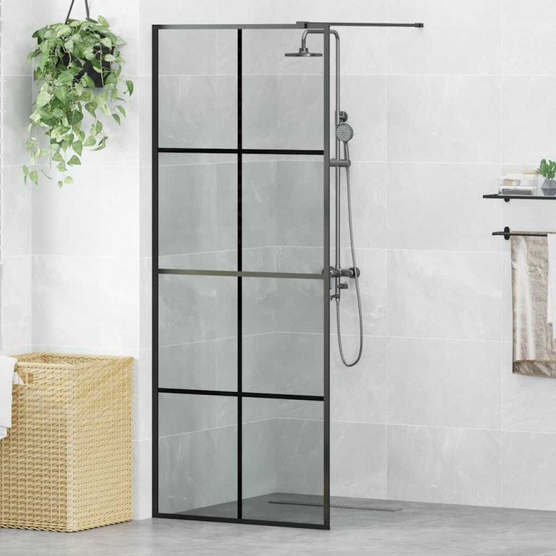 Ściana prysznicowa typu walk-in Czarny 80 x 195 cm