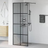 Ściana prysznicowa typu walk-in Czarny 80 x 195 cm