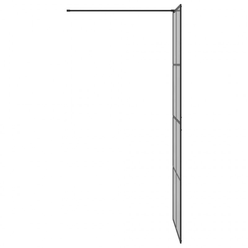 Ściana prysznicowa typu walk-in Czarny 80 x 195 cm