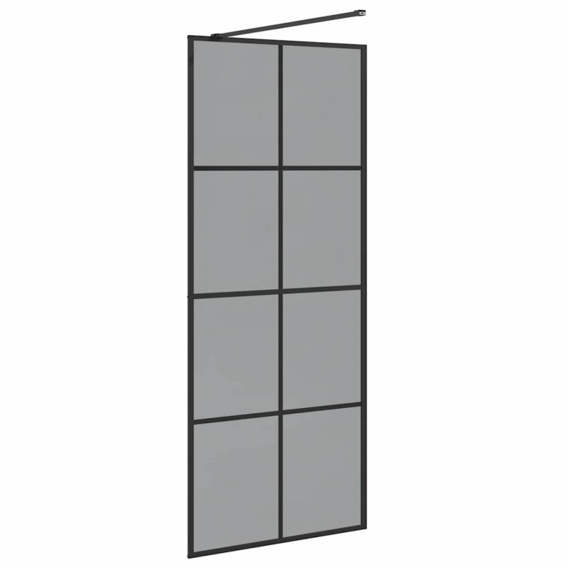 Ściana prysznicowa typu walk-in Czarny 80 x 195 cm