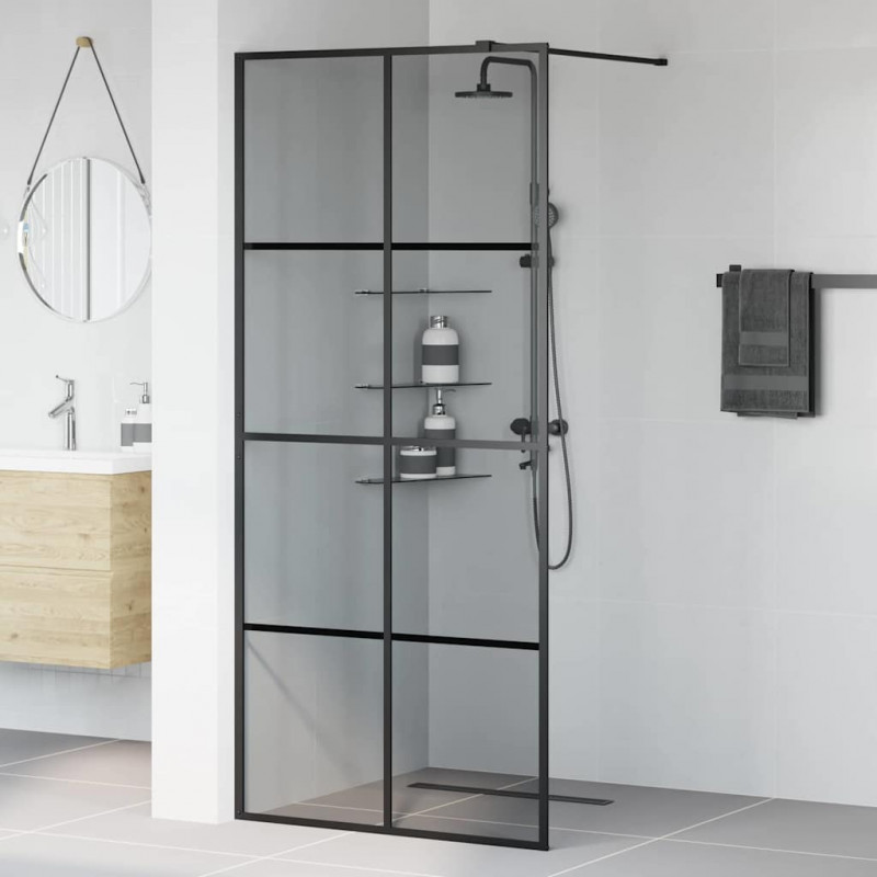 Ściana prysznicowa typu walk-in Czarny 90 x 195 cm