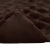 Antypoślizgowy koc z futra królika Olite 4 pcs Camel Poliester