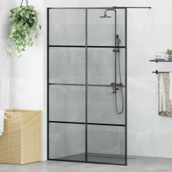 Ściana prysznicowa typu walk-in Czarny 115 x 195 cm