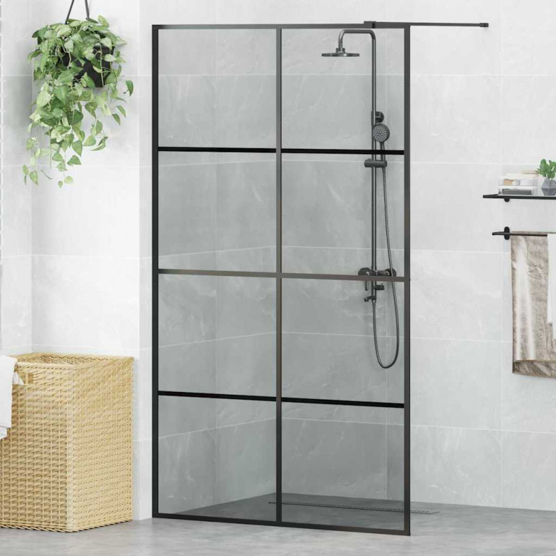 Ściana prysznicowa typu walk-in Czarny 115 x 195 cm