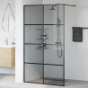 Ściana prysznicowa typu walk-in Czarny 115 x 195 cm