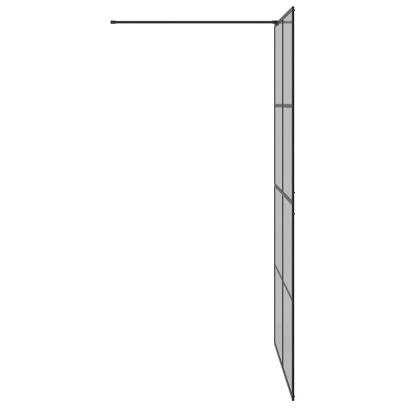 Ściana prysznicowa typu walk-in Czarny 115 x 195 cm
