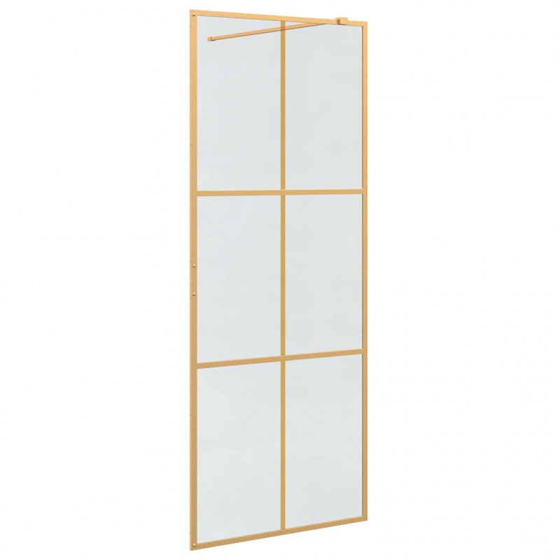 Ściana prysznicowa typu walk-in złoty 80 x 195 cm