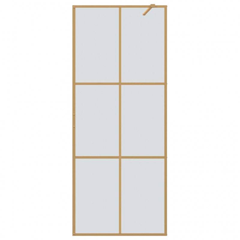 Ściana prysznicowa typu walk-in złoty 80 x 195 cm