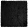 Sztuczny Dywan Skórzany Tafalla Czarny 160 x 160 cm Poliester