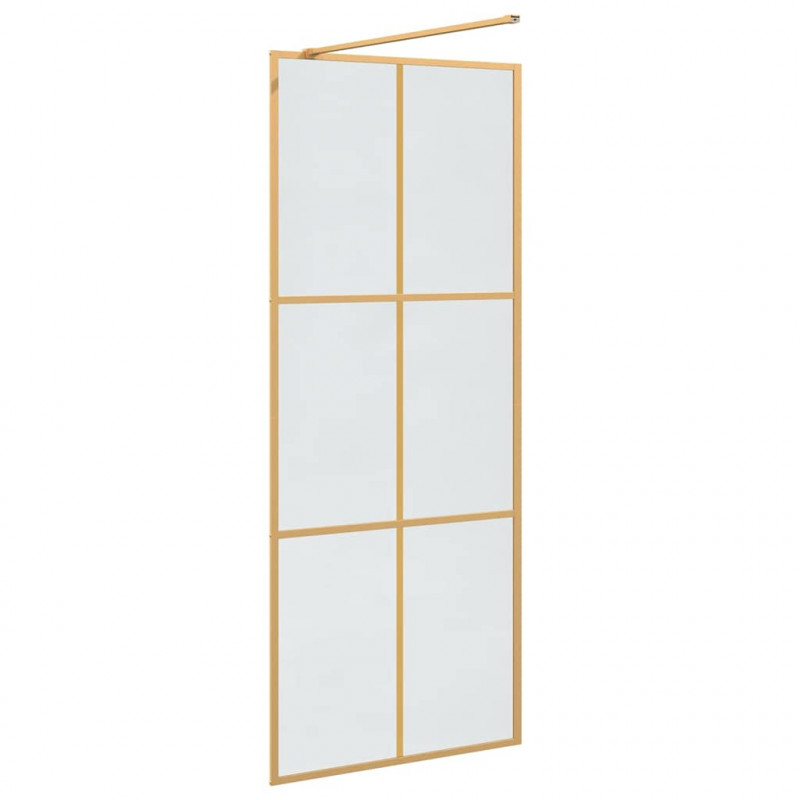 Ściana prysznicowa typu walk-in złoty 80 x 195 cm