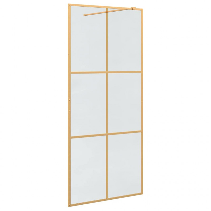 Ściana prysznicowa typu walk-in złoty 90 x 195 cm