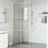 Ściana prysznicowa typu walk-in złoty 90 x 195 cm