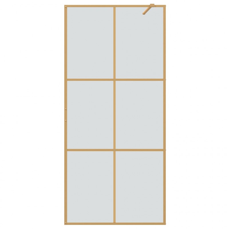 Ściana prysznicowa typu walk-in złoty 90 x 195 cm