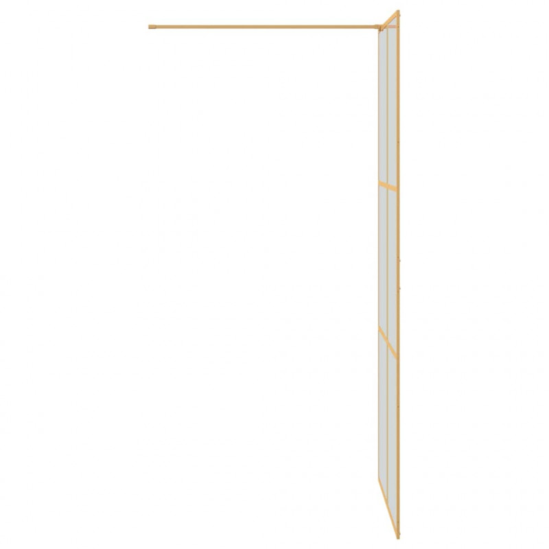 Ściana prysznicowa typu walk-in złoty 90 x 195 cm
